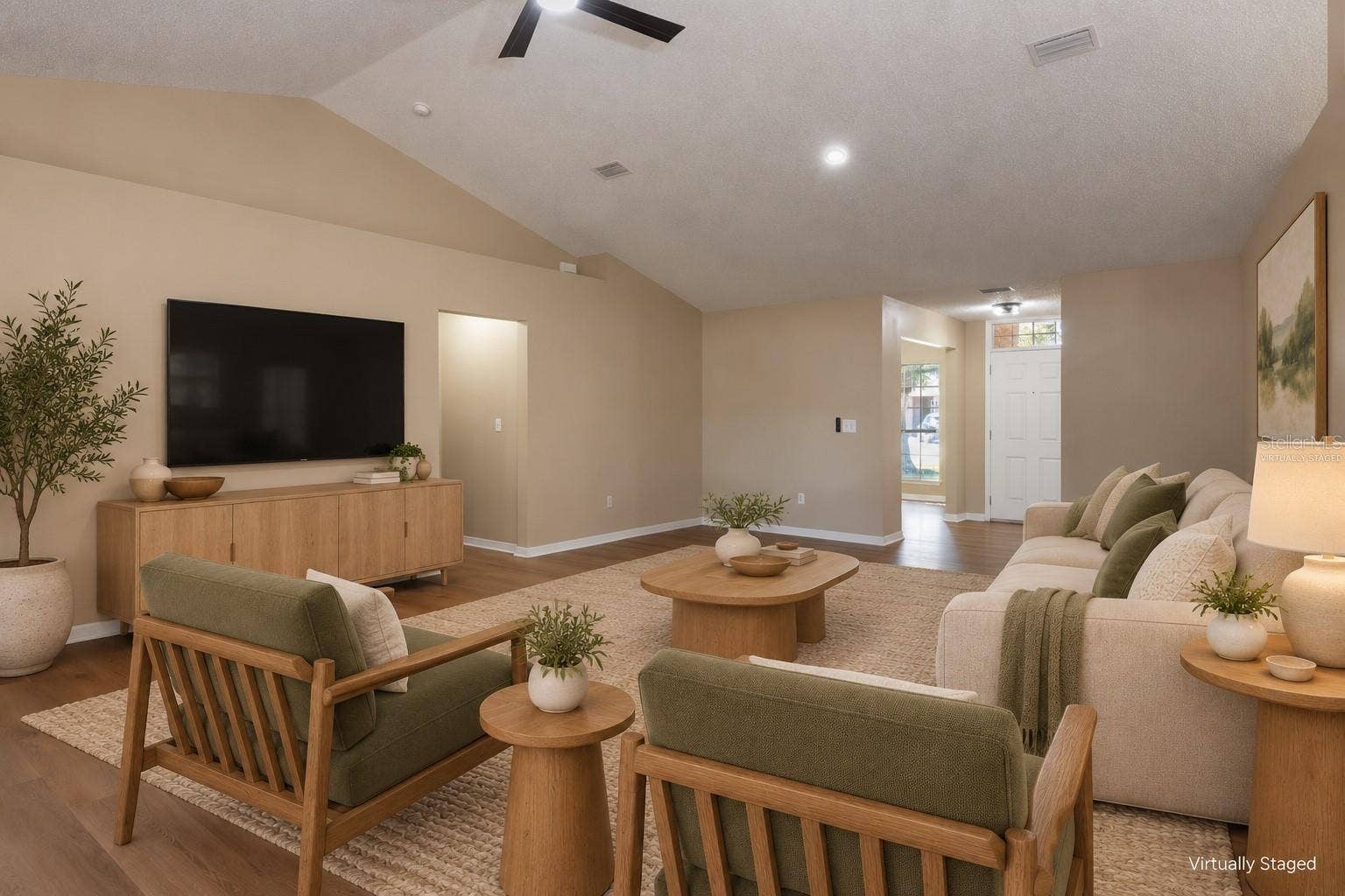 Virtually Staged- Family Room