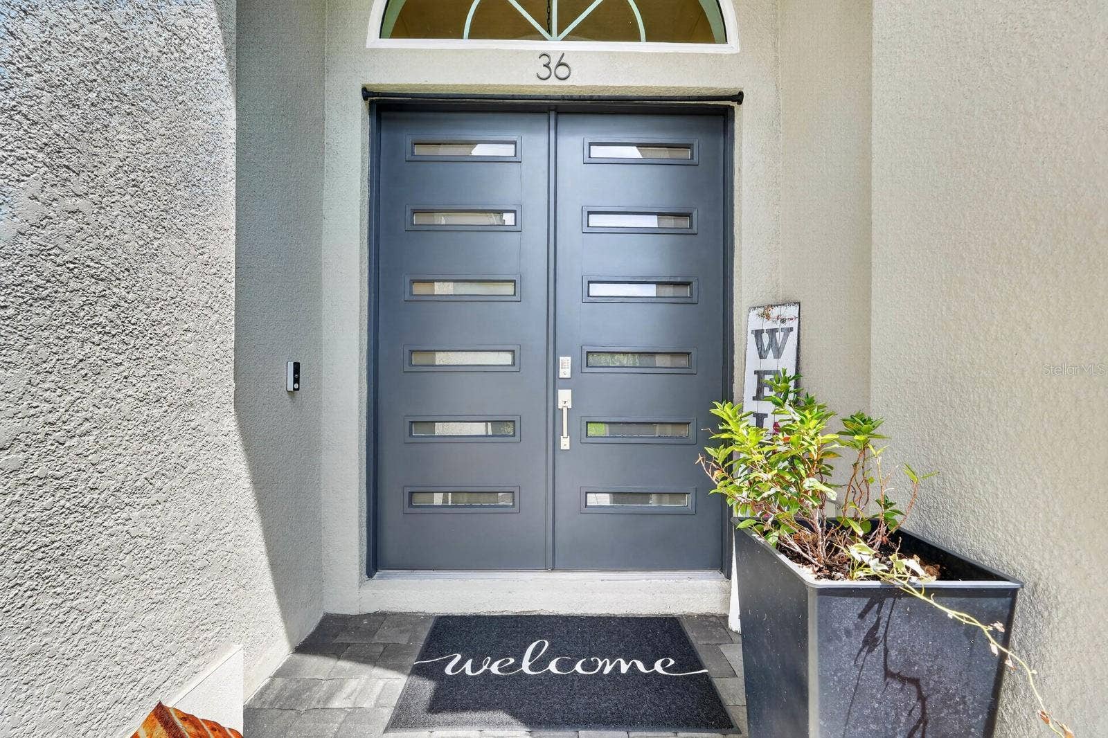 36 NEW WATER OAK DRIVE, Palm Coast, FL 32137 Double door entry with keypad lock