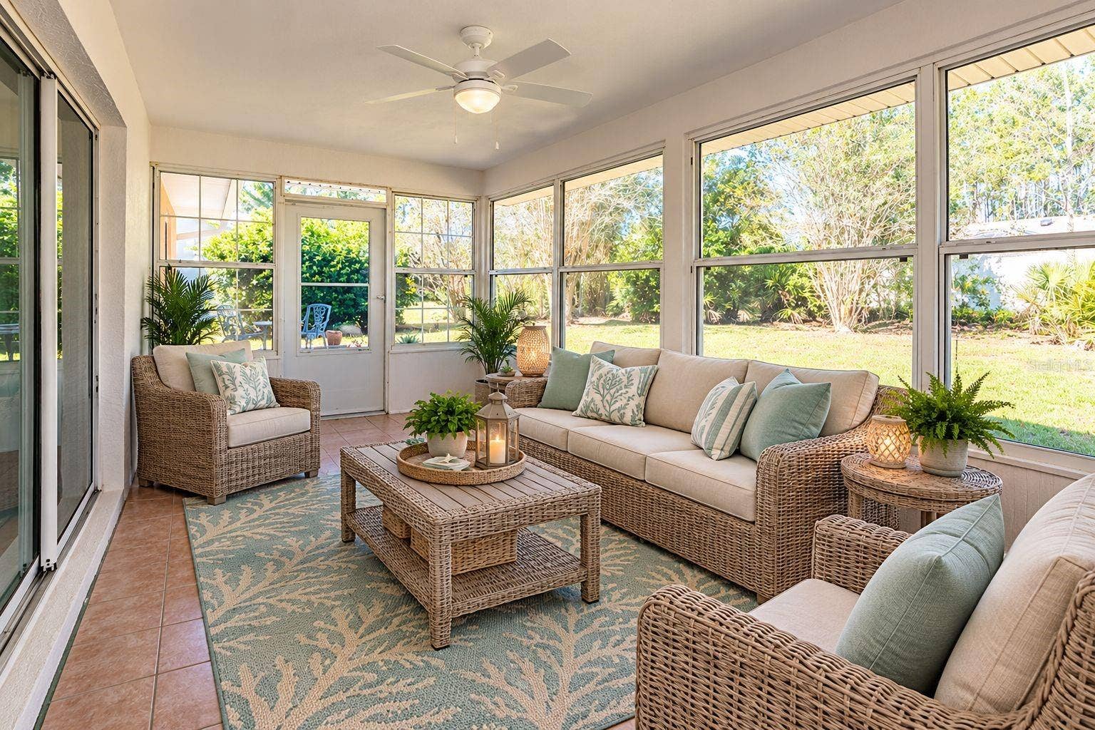 141 BREN MAR LANE, Palm Coast, FL 32137 Florida room staged