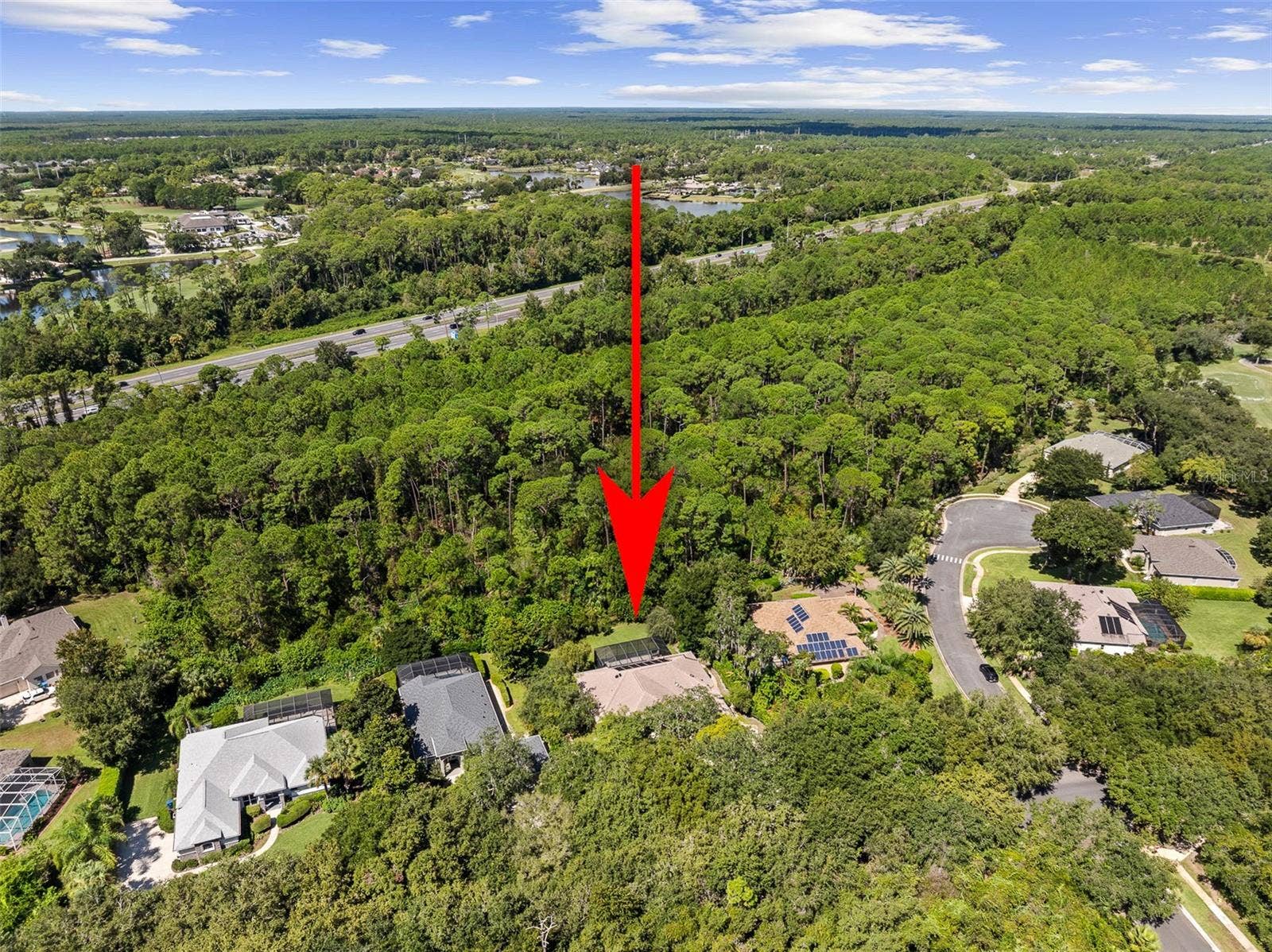 3448 ACOMA DRIVE, Ormond Beach, FL 32174 High-Altitude Drone View