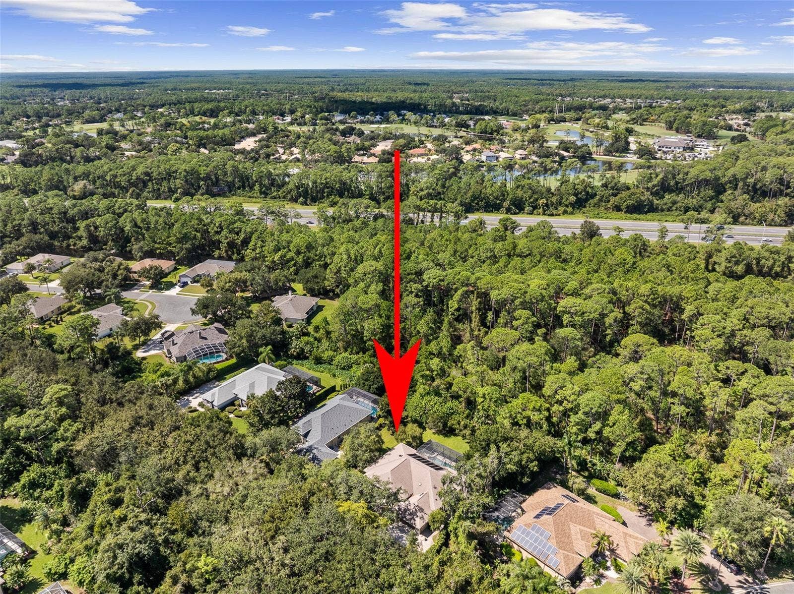 3448 ACOMA DRIVE, Ormond Beach, FL 32174 High-Altitude Drone View
