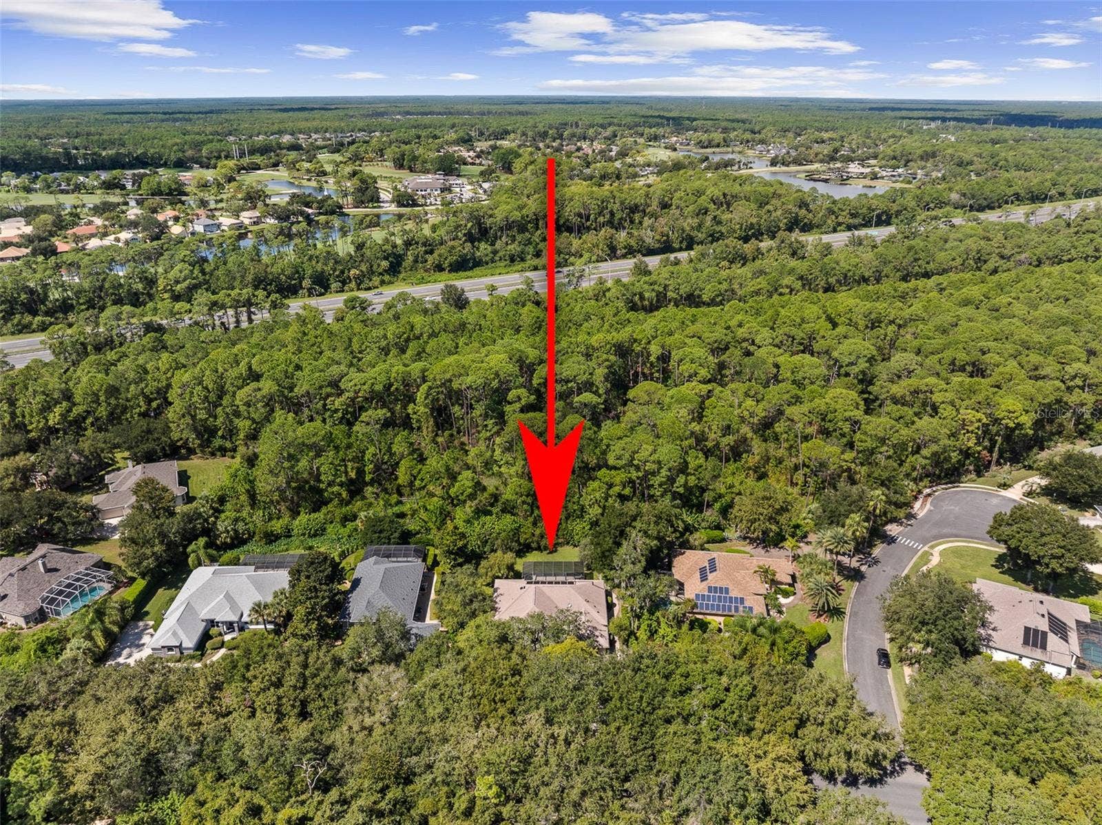3448 ACOMA DRIVE, Ormond Beach, FL 32174 High-Altitude Drone View