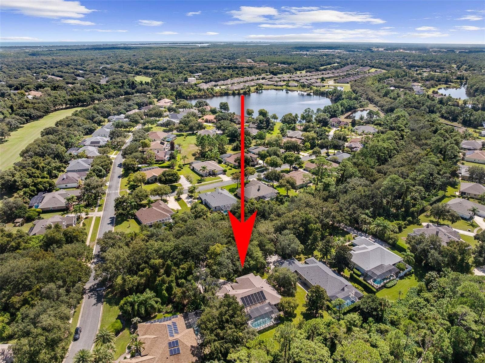 3448 ACOMA DRIVE, Ormond Beach, FL 32174 High-Altitude Drone View
