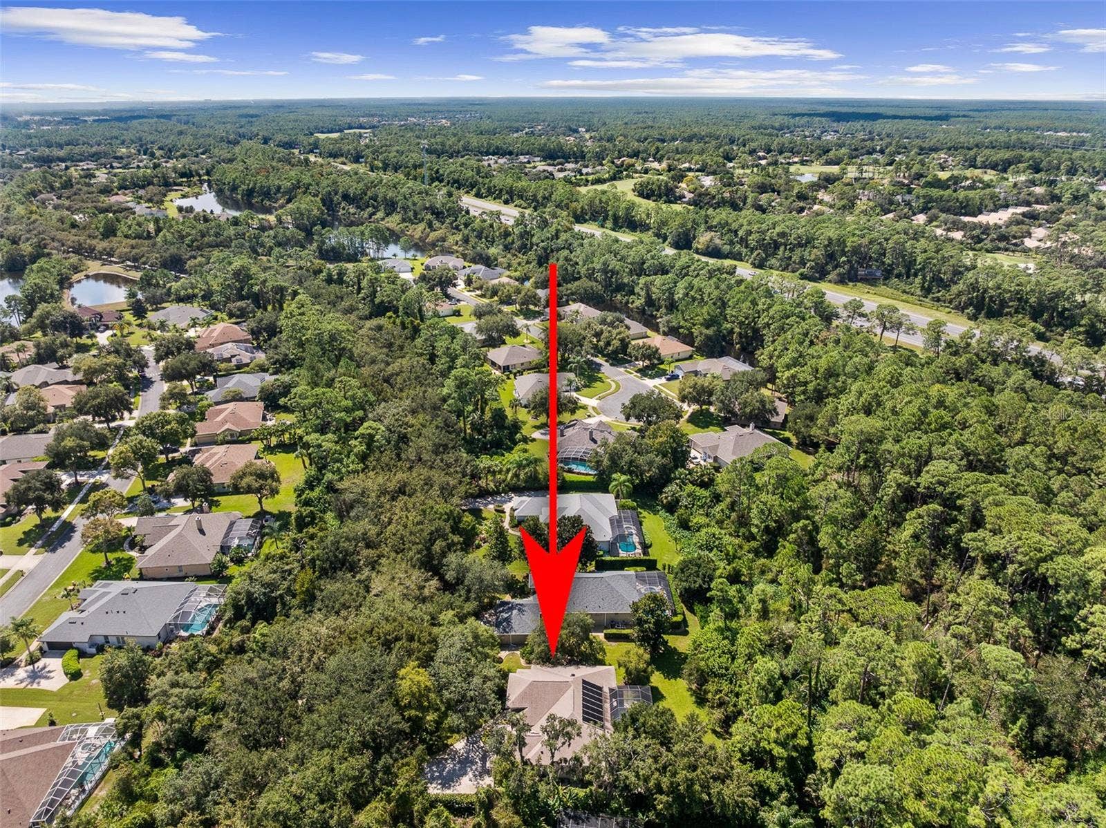 3448 ACOMA DRIVE, Ormond Beach, FL 32174 High-Altitude Drone View