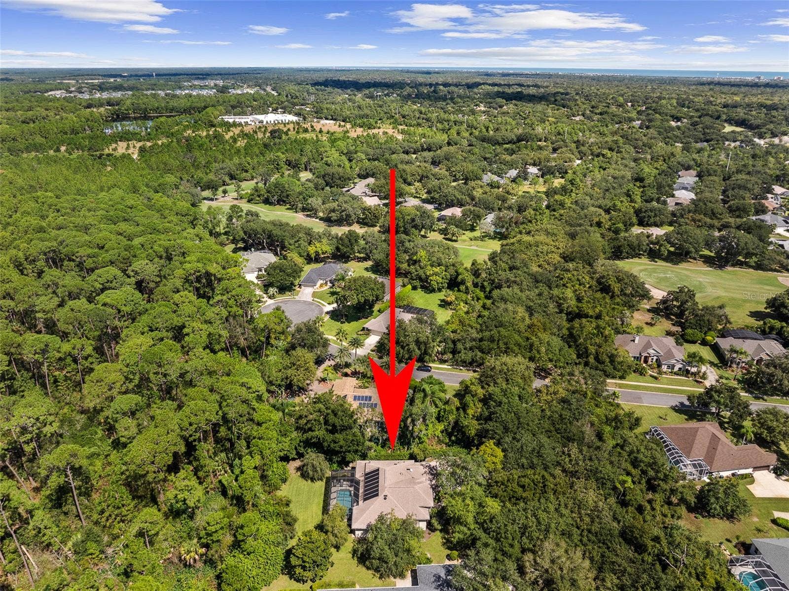3448 ACOMA DRIVE, Ormond Beach, FL 32174 High-Altitude Drone View