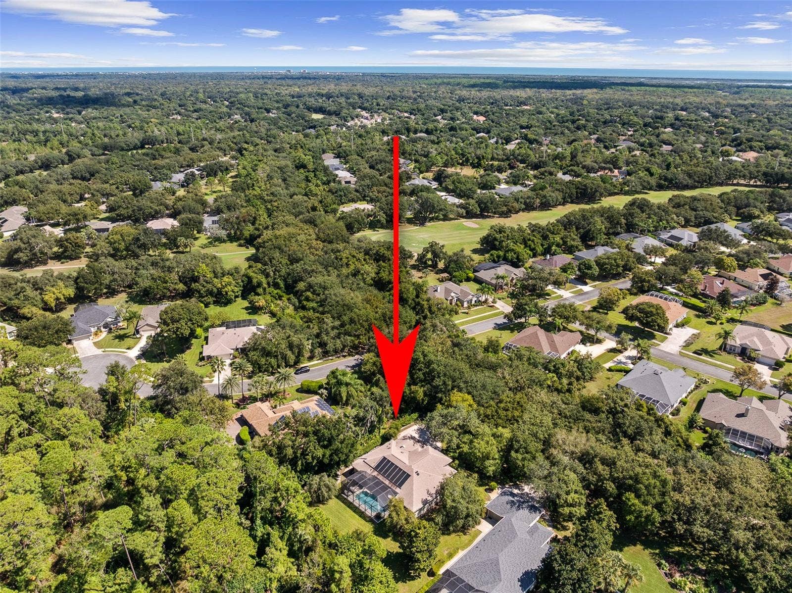 3448 ACOMA DRIVE, Ormond Beach, FL 32174 High-Altitude Drone View