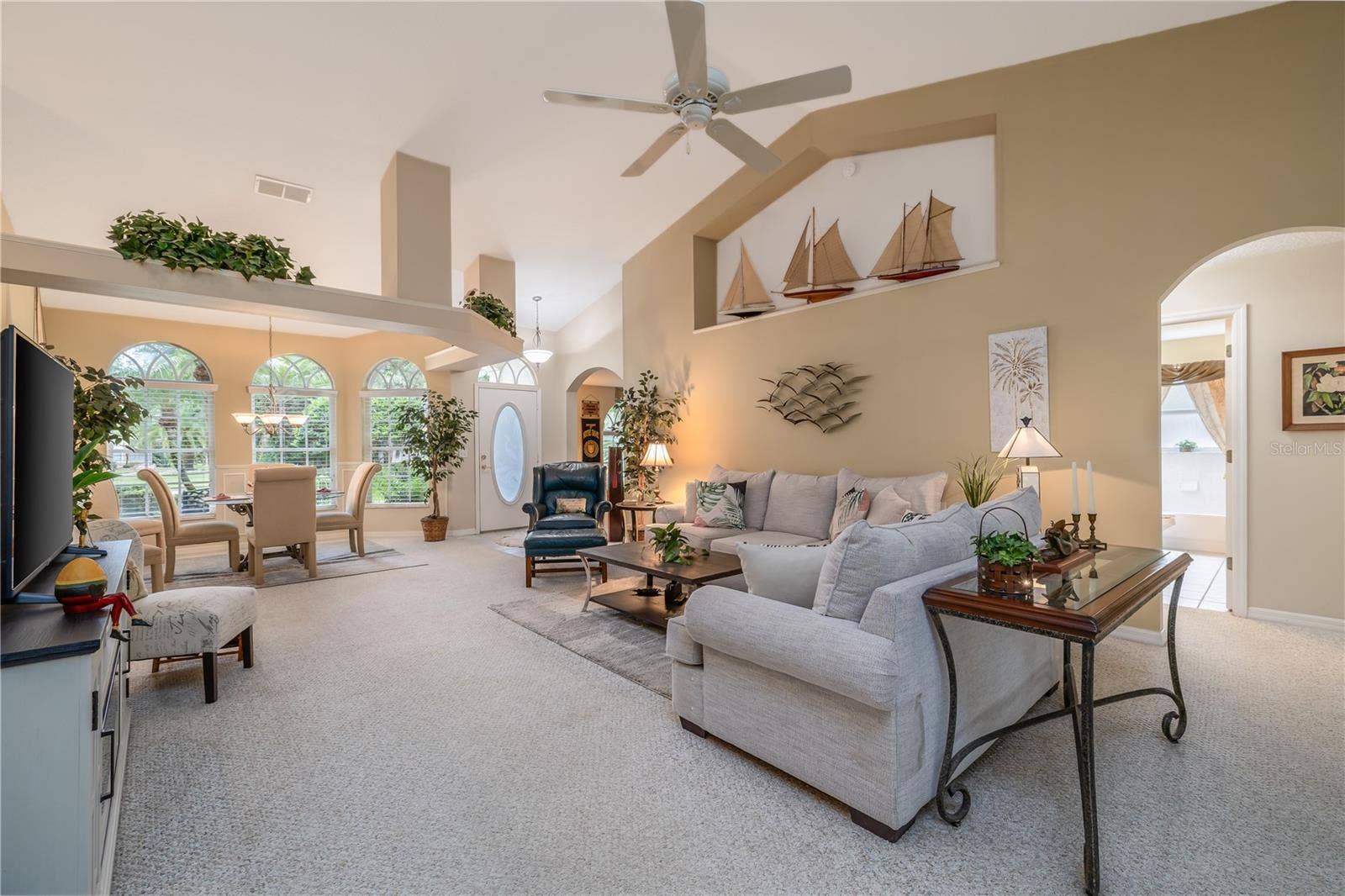3626 MALLOW DRIVE, Ormond Beach, FL 32174 Living Room/Dining Room