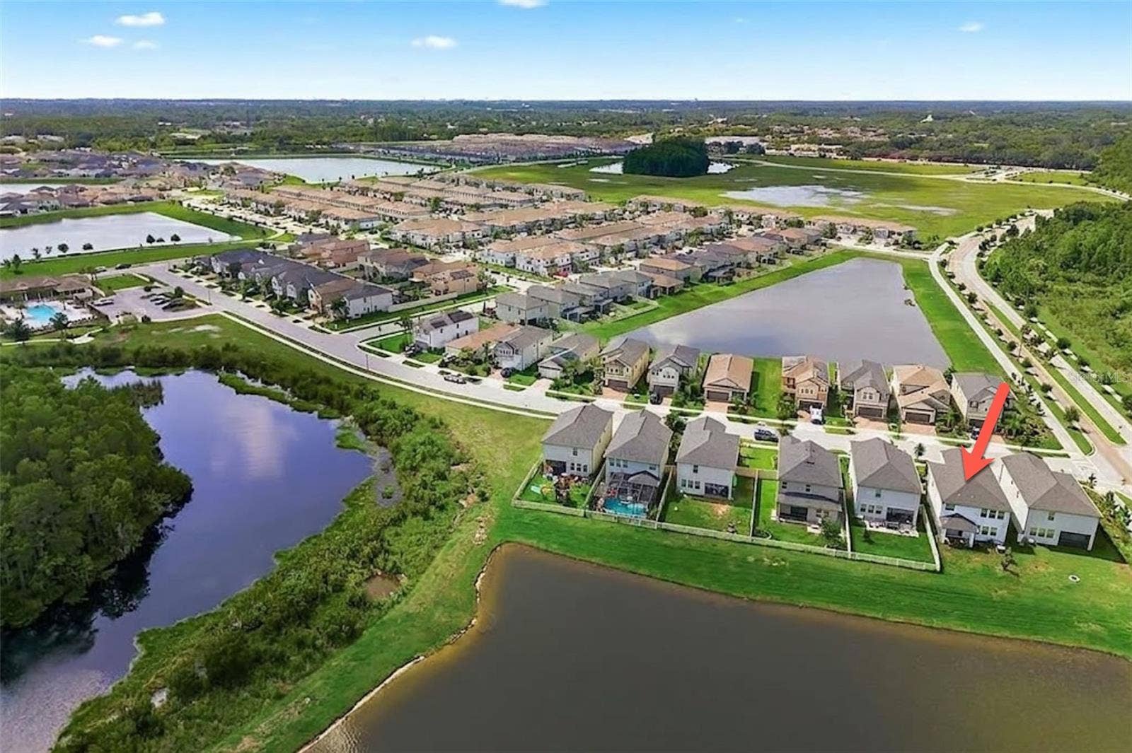 8734 WINNING FIELDS ROAD, New Port Richey, FL 34655 aerial view
