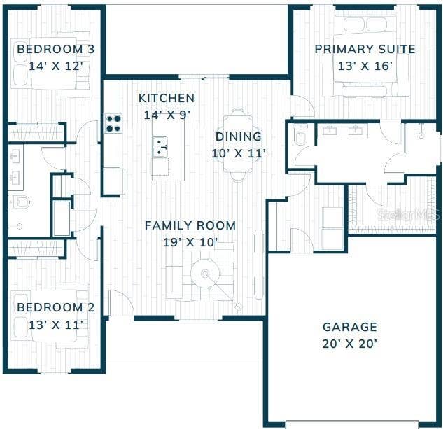 106 RAMBLEWOOD DRIVE, Palm Coast, FL 32164 Bimini X Floorplan