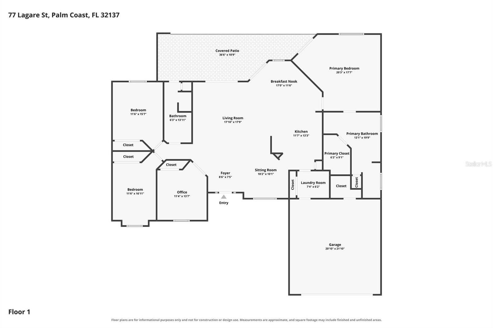 77 LAGARE STREET, Palm Coast, FL 32137 77 LAGARE STREET, Palm Coast, FL 32137