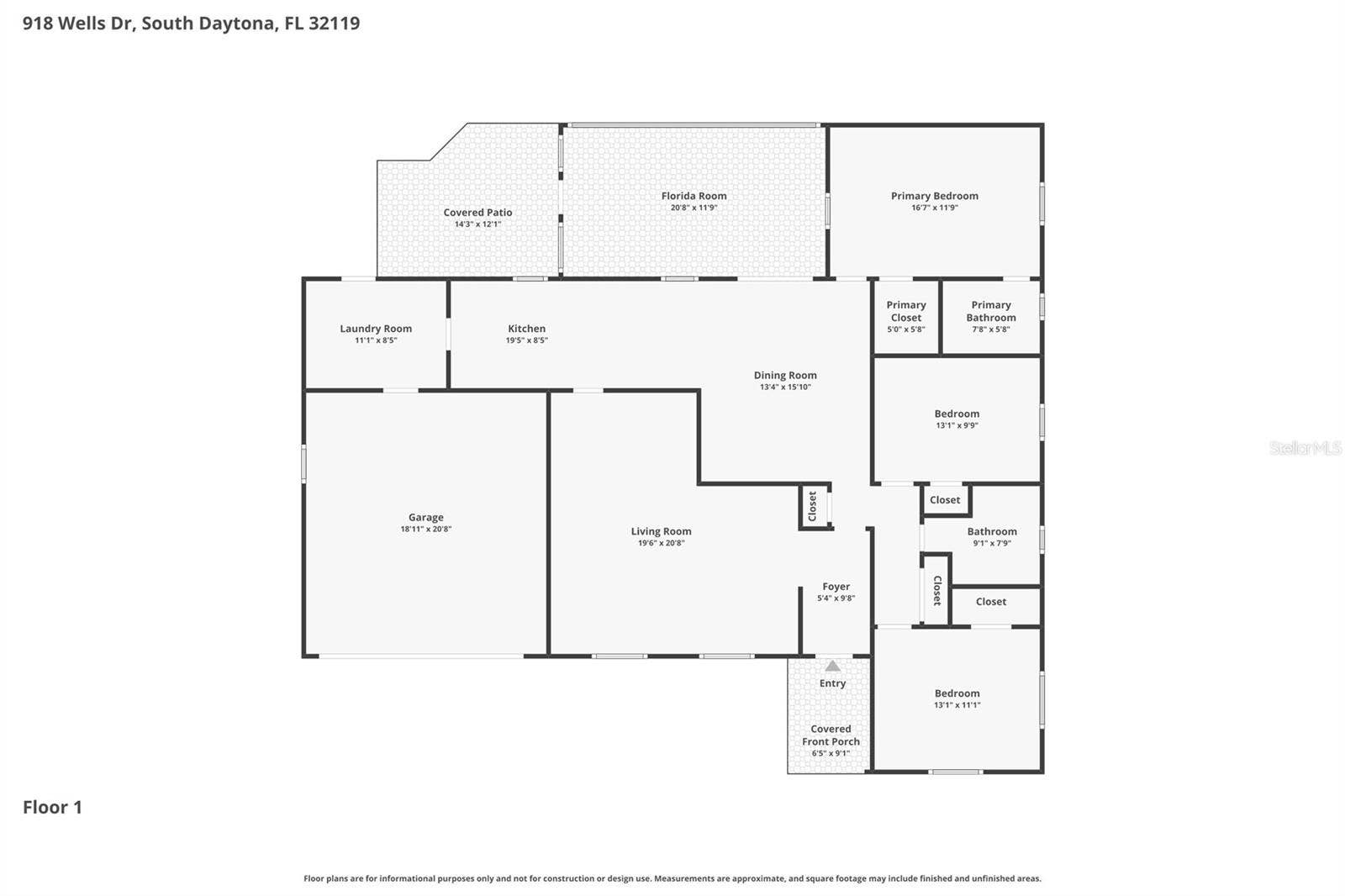 918 WELLS DRIVE, South Daytona, FL 32119 918 WELLS DRIVE, South Daytona, FL 32119