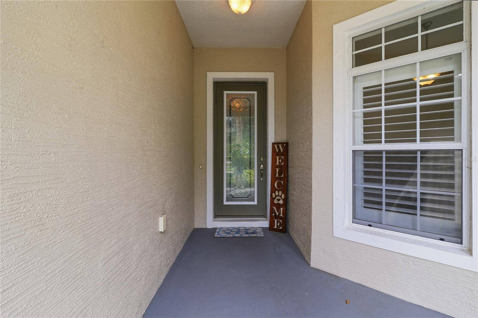Inviting front porch