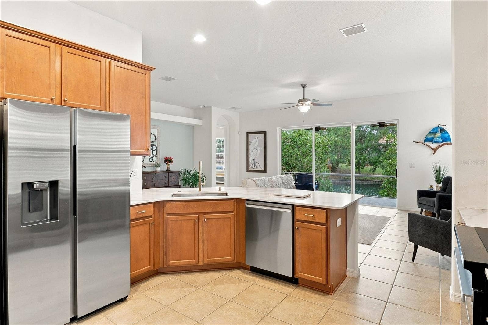 Kitchen with water view!