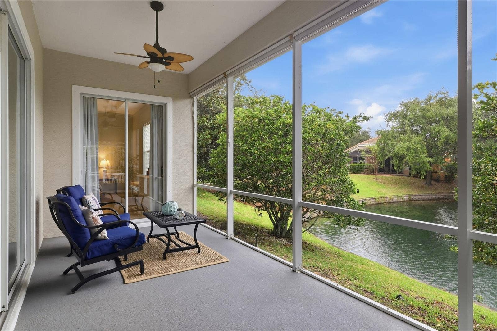 Screened in lanai