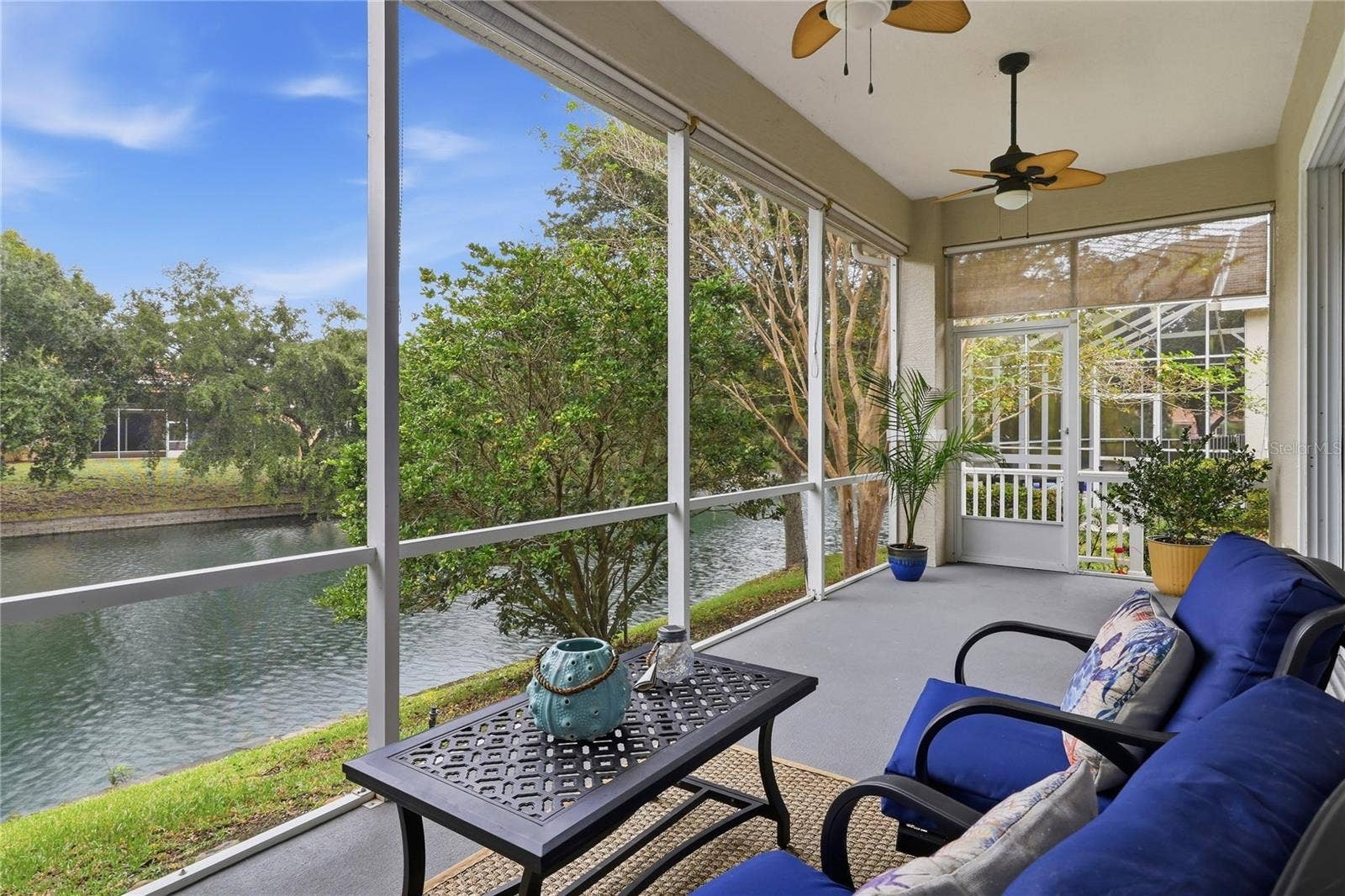 Enjoy coffee and waterviews from your enclosed lanai