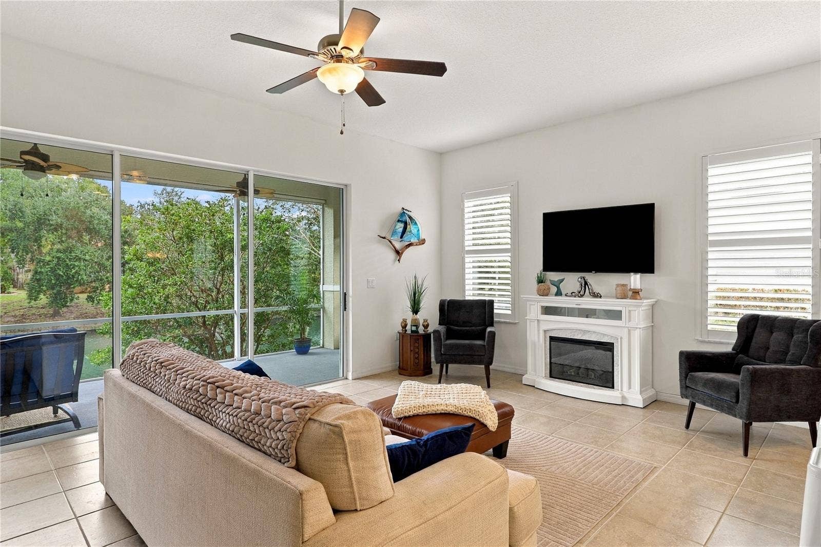 Family room with water views!