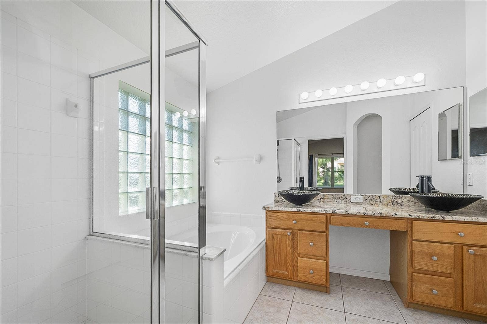 Primary Bath with seperate shower and double sinks