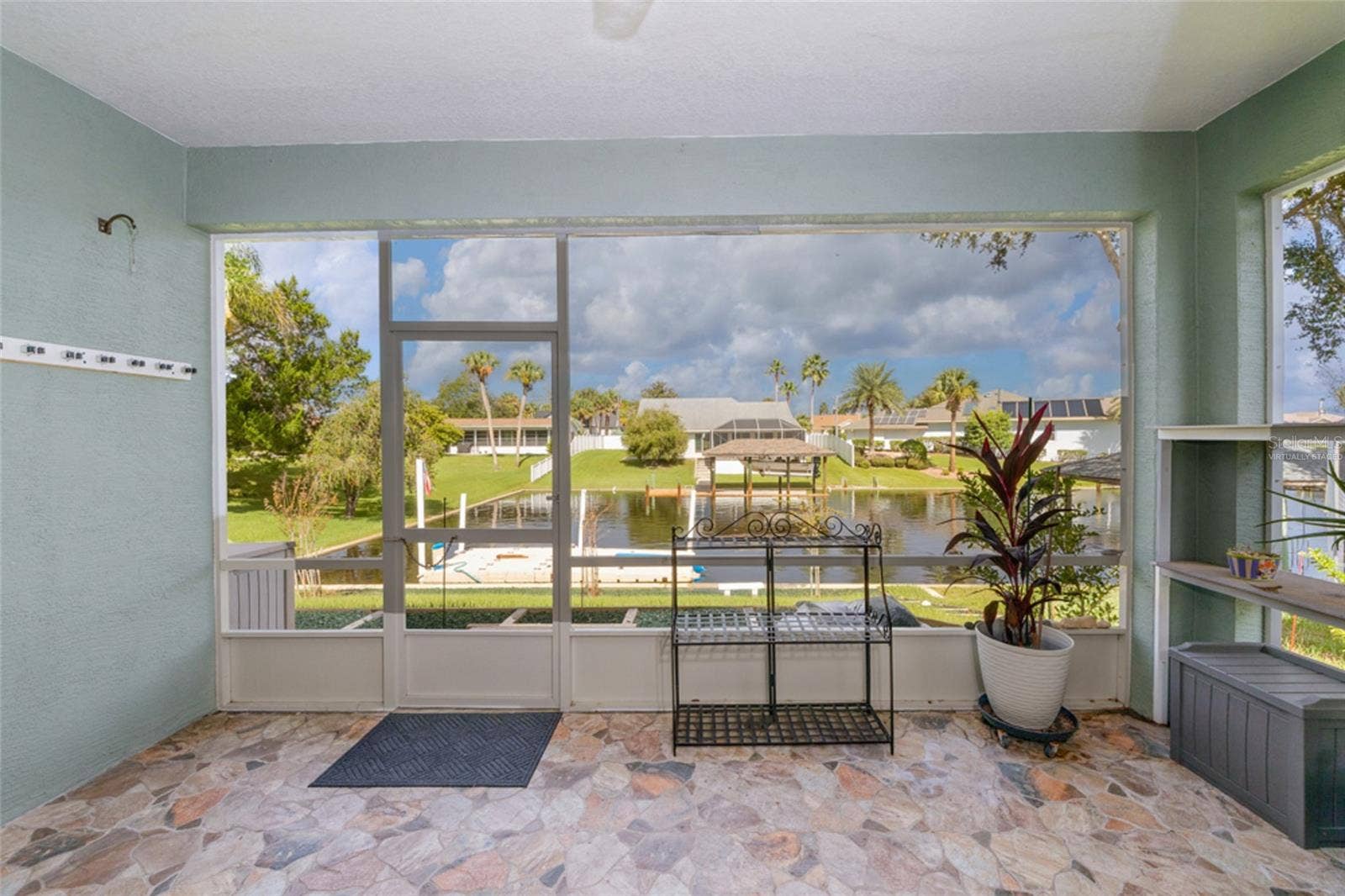 virtually staged lanai