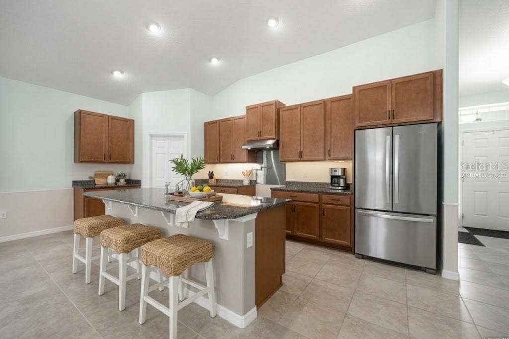 Virtually staged Kitchen