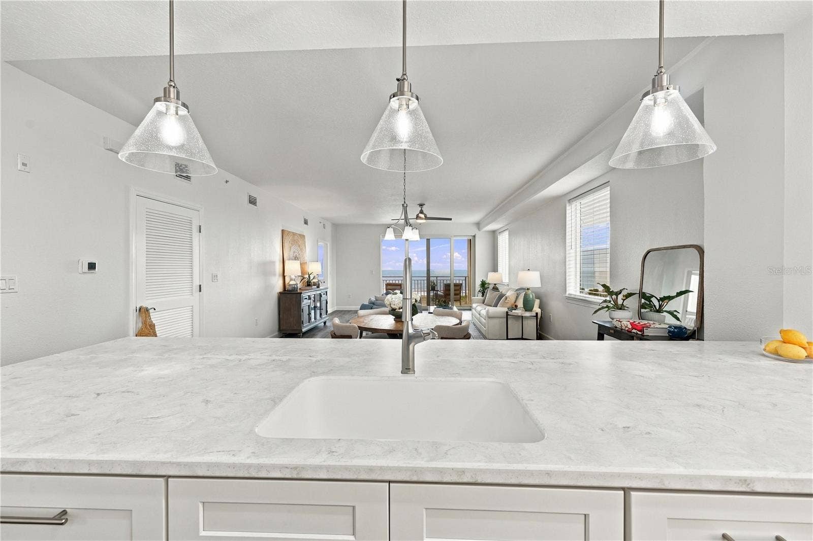 View of Ocean from Kitchen Area