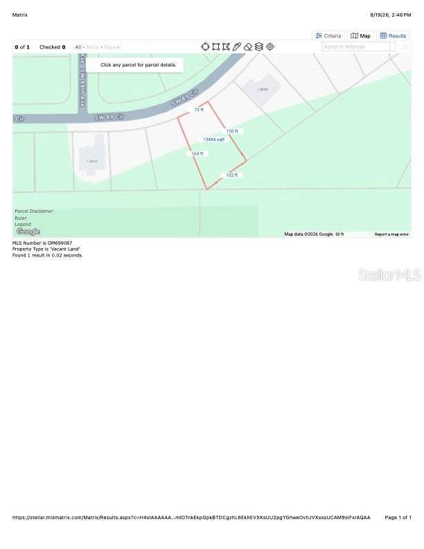 0 SW 89TH CIRCLE, Ocala, FL 34473 0 SW 89TH CIRCLE, Ocala, FL 34473
