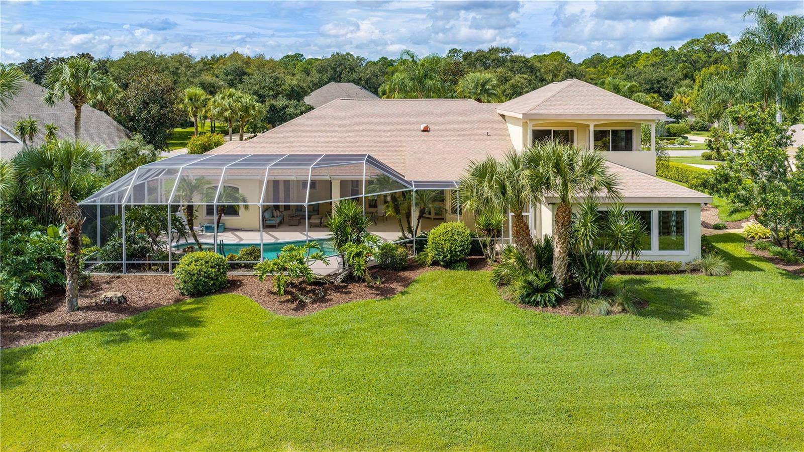 1025 W HAMPSTEAD LANE LANE, Ormond Beach, FL 32174 Rear Aerial View