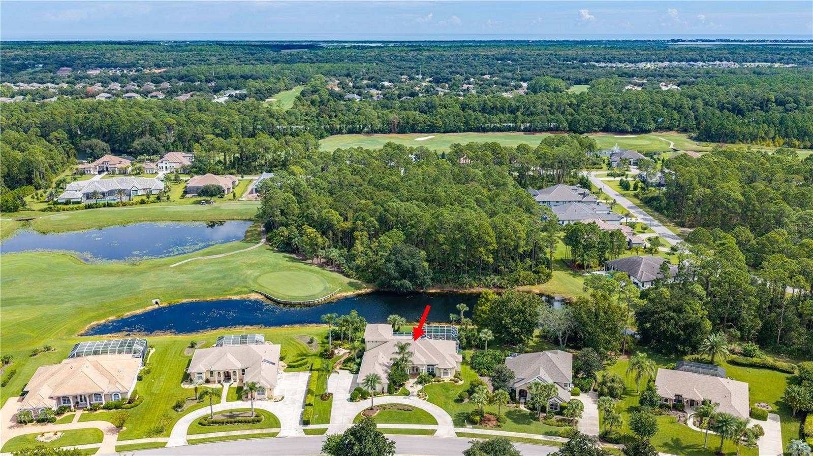 1025 W HAMPSTEAD LANE LANE, Ormond Beach, FL 32174 Aerial View-Expansive Grounds and Surrounding Area