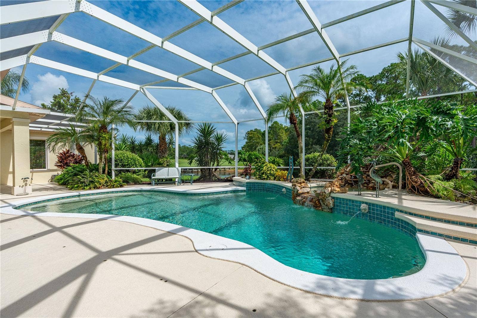 1025 W HAMPSTEAD LANE LANE, Ormond Beach, FL 32174 Pool Lanai View