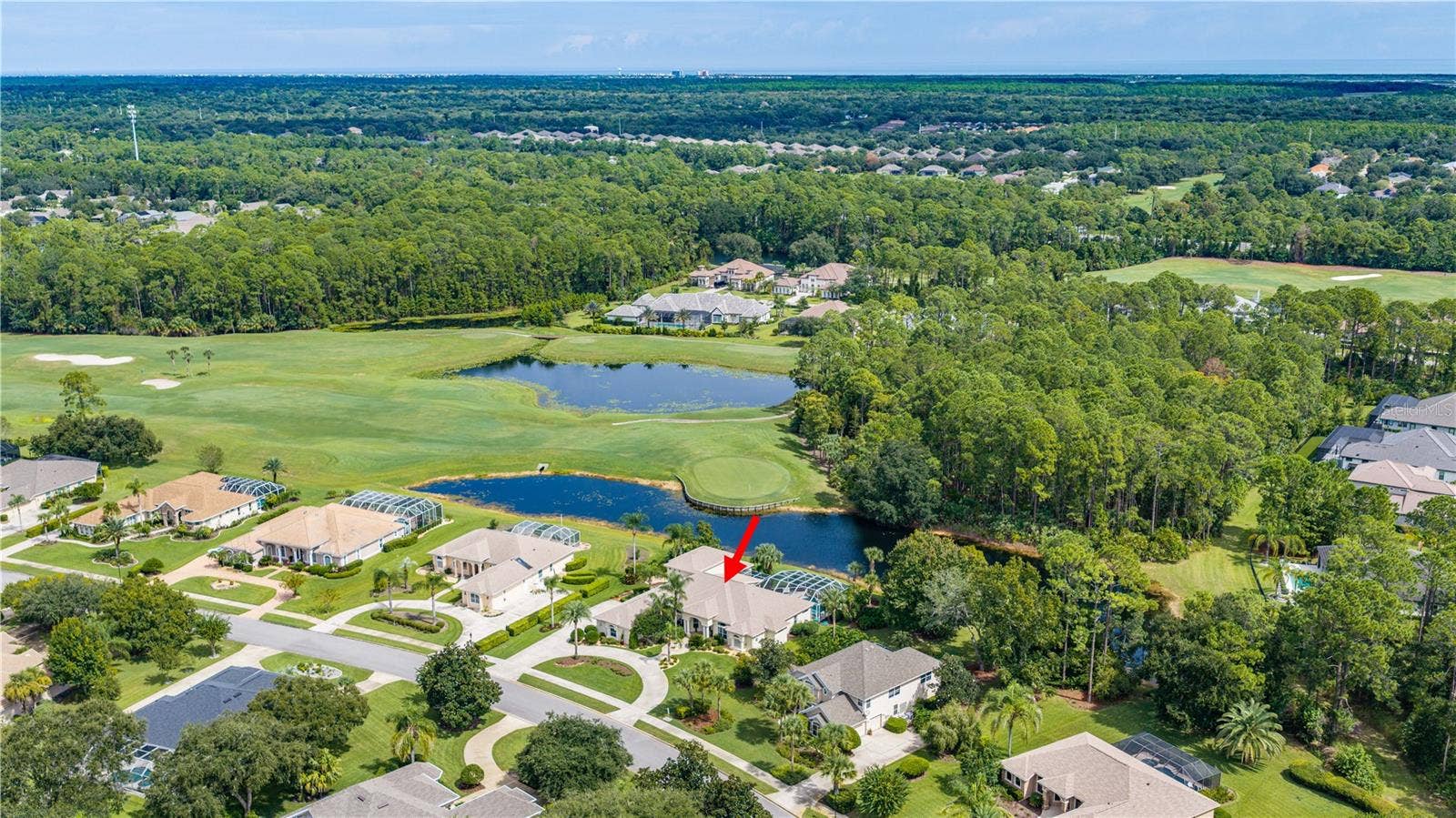 1025 W HAMPSTEAD LANE LANE, Ormond Beach, FL 32174 Aerial View-Expansive Grounds and Surrounding Area