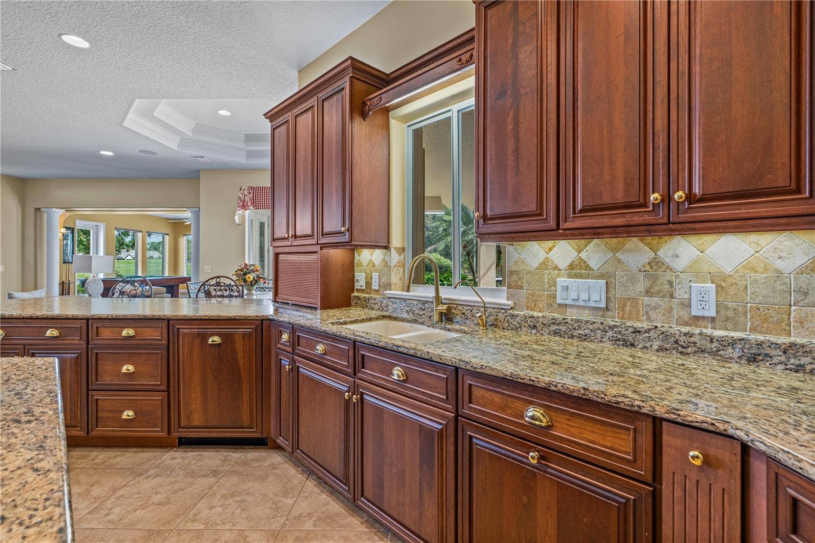 1025 W HAMPSTEAD LANE LANE, Ormond Beach, FL 32174 Kitchen-View Of Sink & Cabinetry
