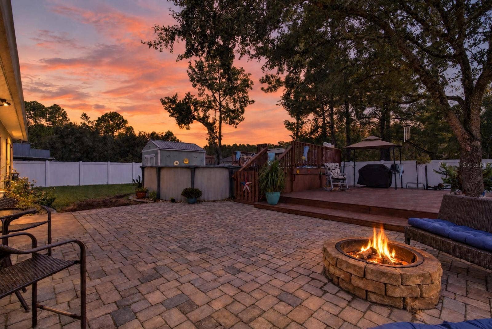 72 KARAS TRAIL, Palm Coast, FL 32164 extended paver patio