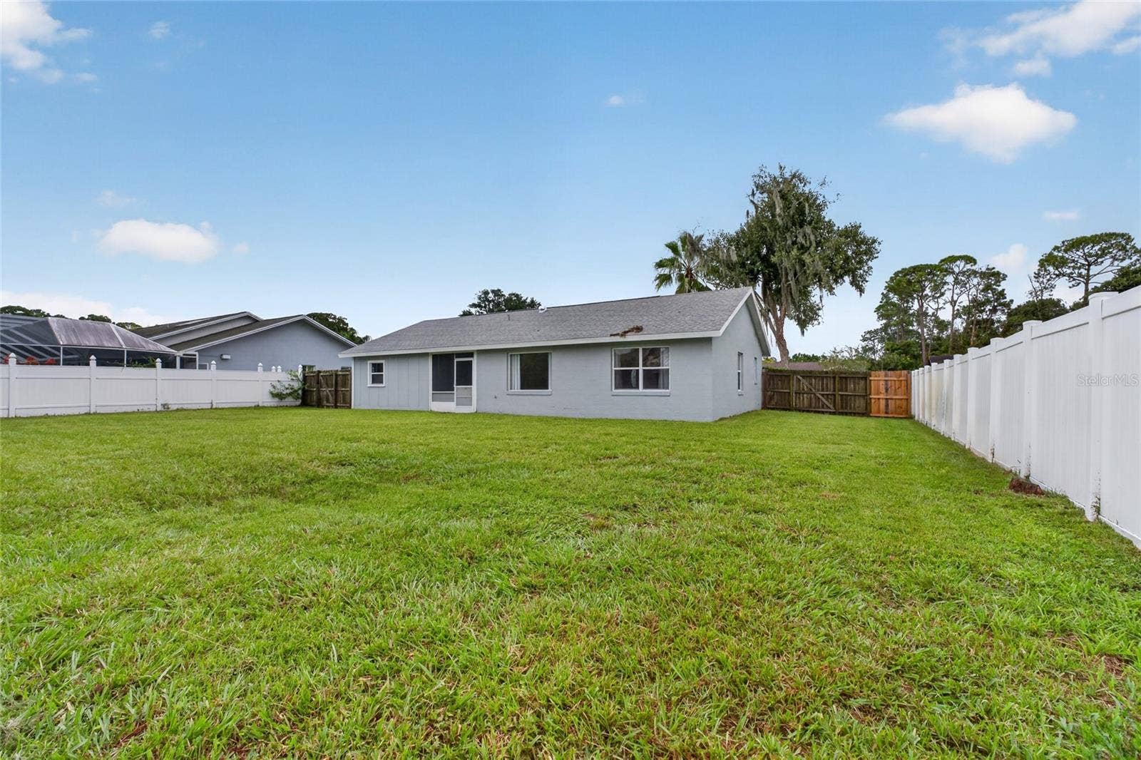 Back Yard with plenty of room for a pool