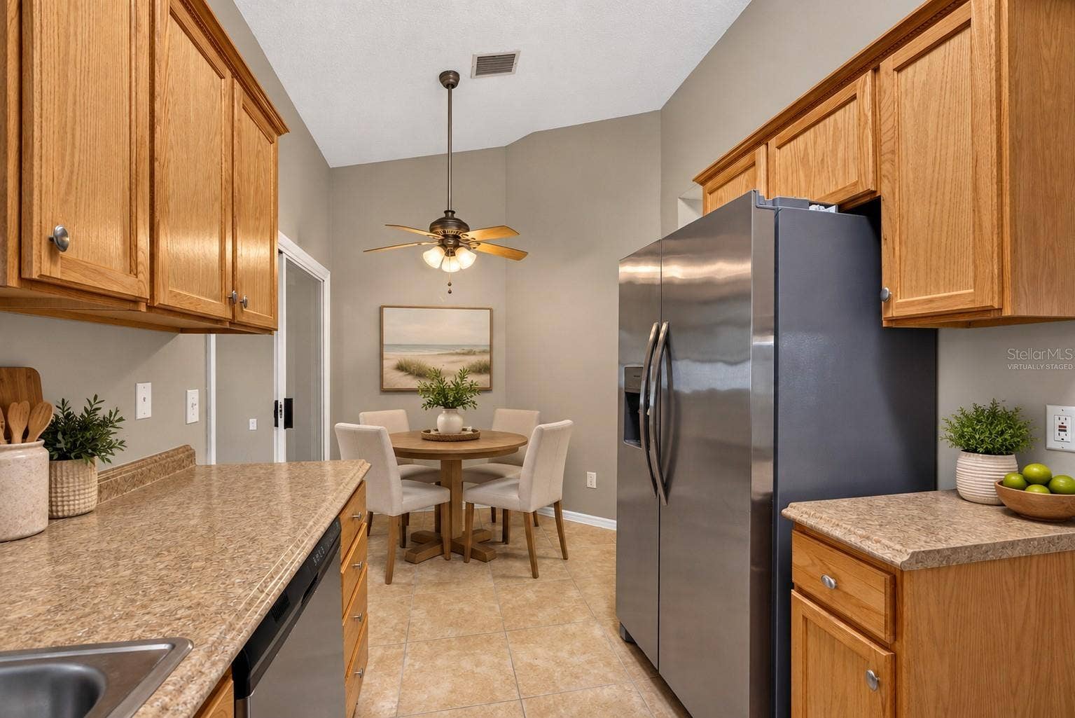 Kitchen with Breakfast NookVirtually Staged