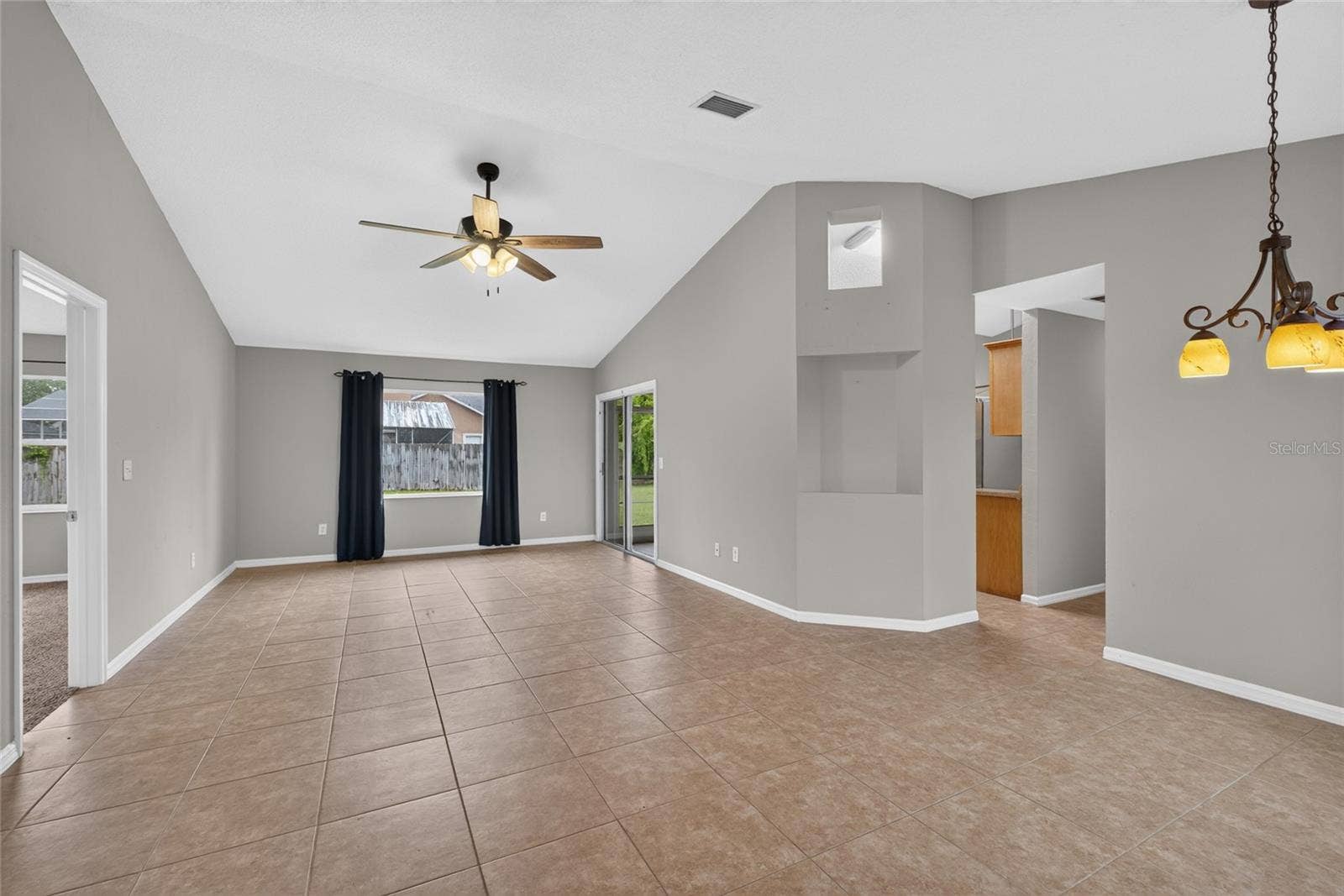 Open Living and Dining Area