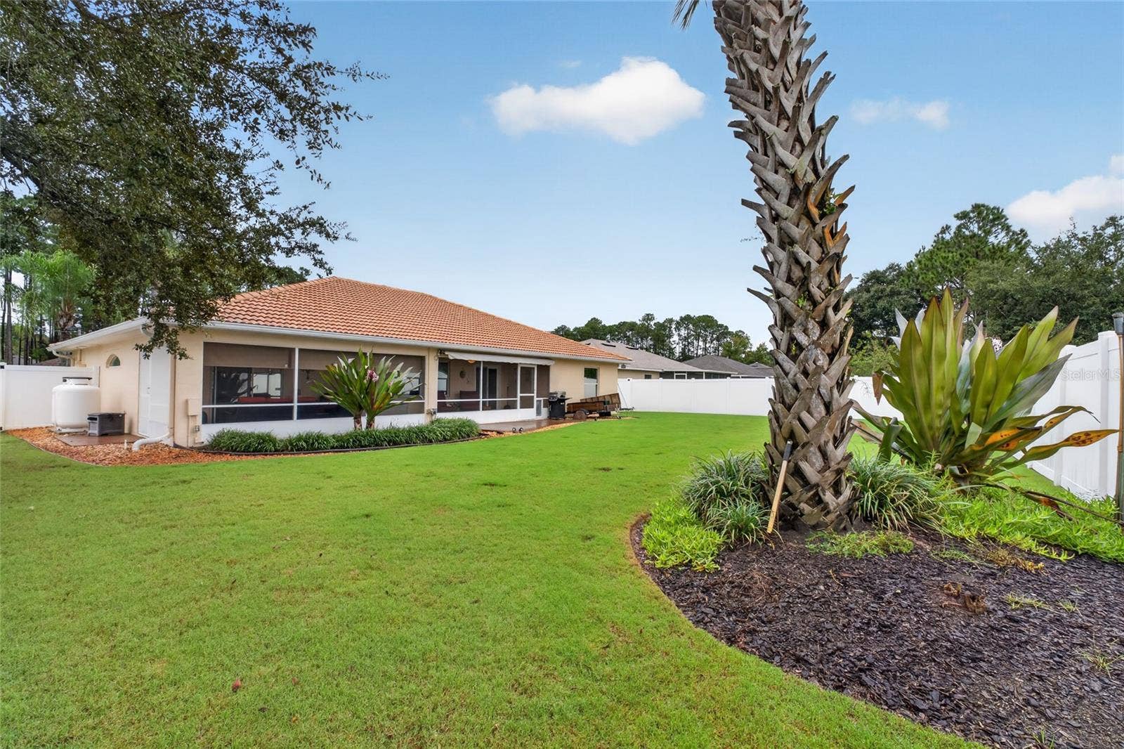 110 BURROUGHS DRIVE, Palm Coast, FL 32137 Fenced Backyard