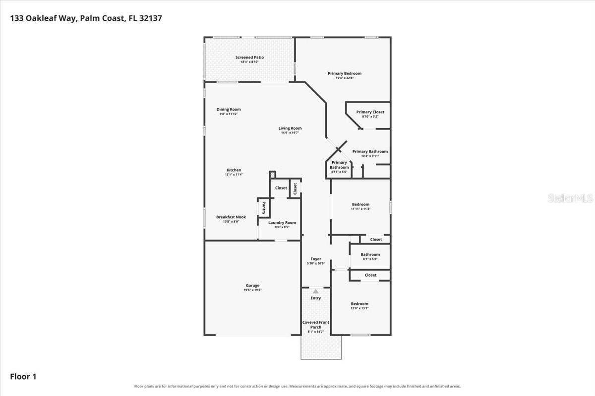 133 OAKLEAF WAY, Palm Coast, FL 32137 133 OAKLEAF WAY, Palm Coast, FL 32137