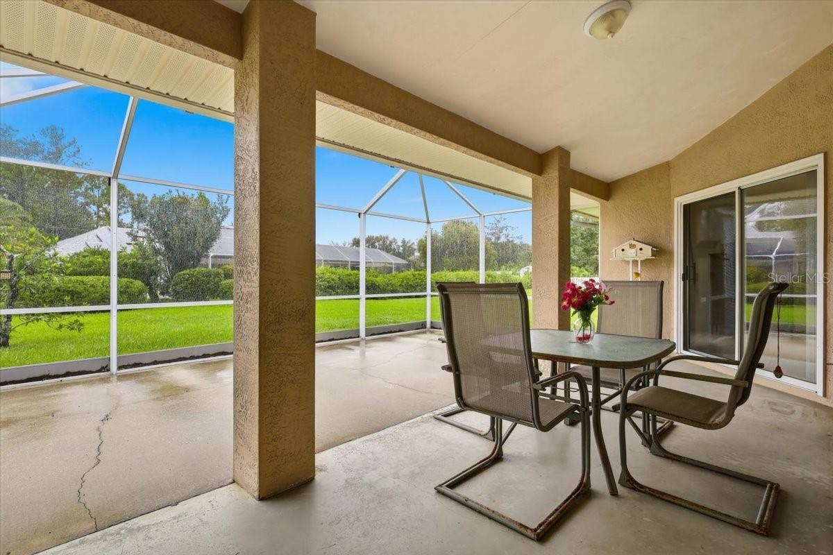 Screened Patio with 3 access sliders