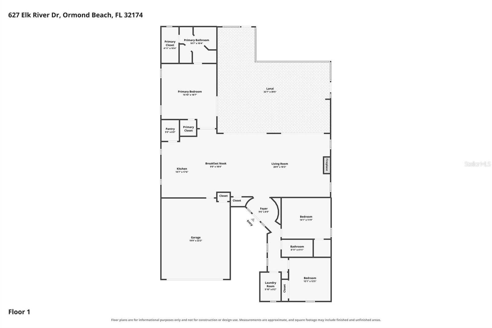 627 ELK RIVER DRIVE, Ormond Beach, FL 32174 627 ELK RIVER DRIVE, Ormond Beach, FL 32174