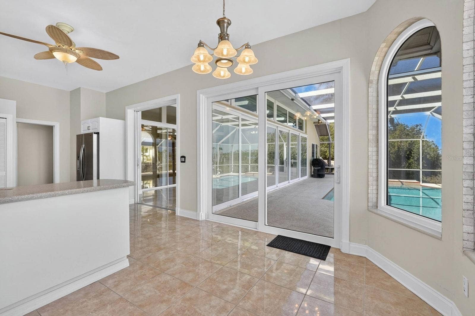 74 COVINGTON LANE, Palm Coast, FL 32137 Breakfast Area Overlooking Pool