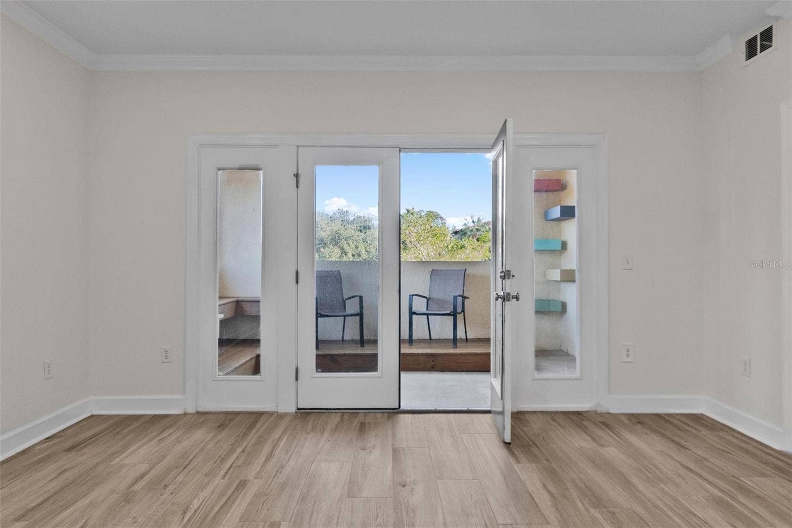 300 BELLA HARBOR COURT, #101, Palm Coast, FL 32137 Entrance to Larger Balcony