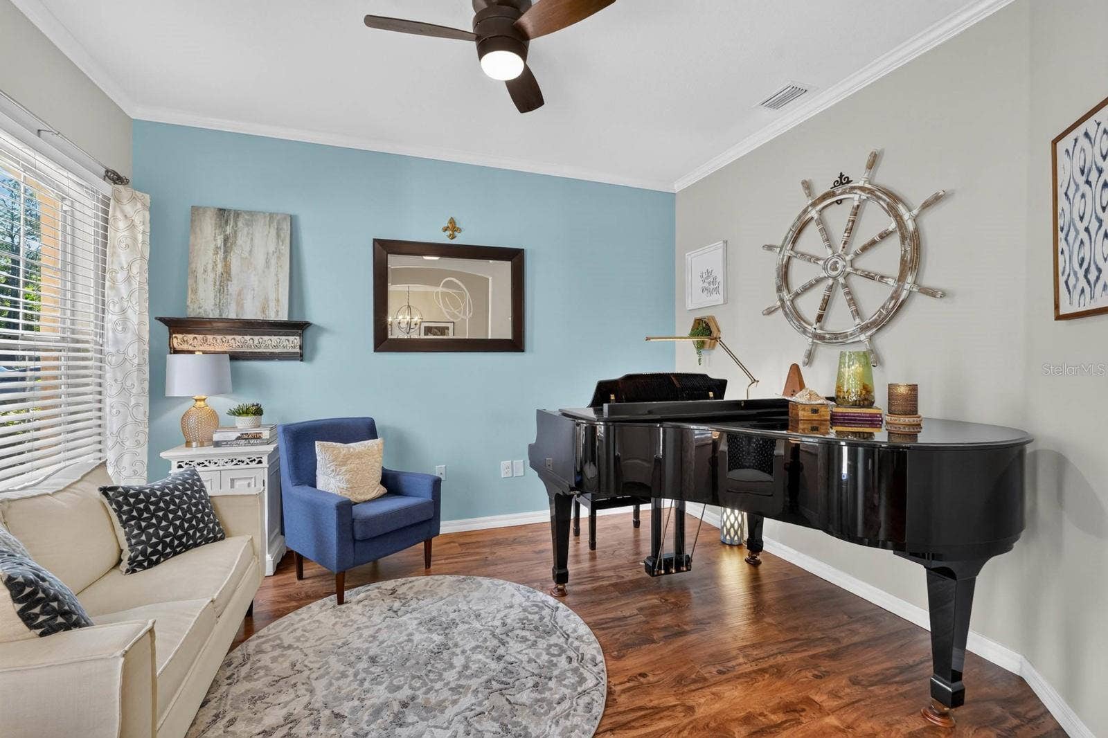 70 PICKERING DRIVE, Palm Coast, FL 32164 Den, office or living room with crown molding