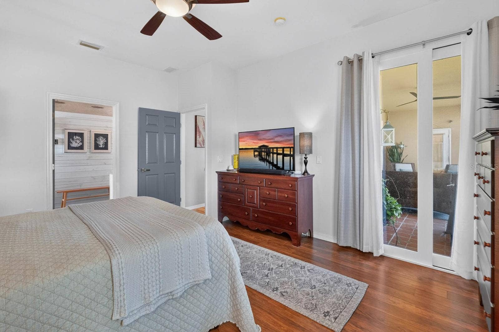 70 PICKERING DRIVE, Palm Coast, FL 32164 Access to patio from slider doors in master bedroom