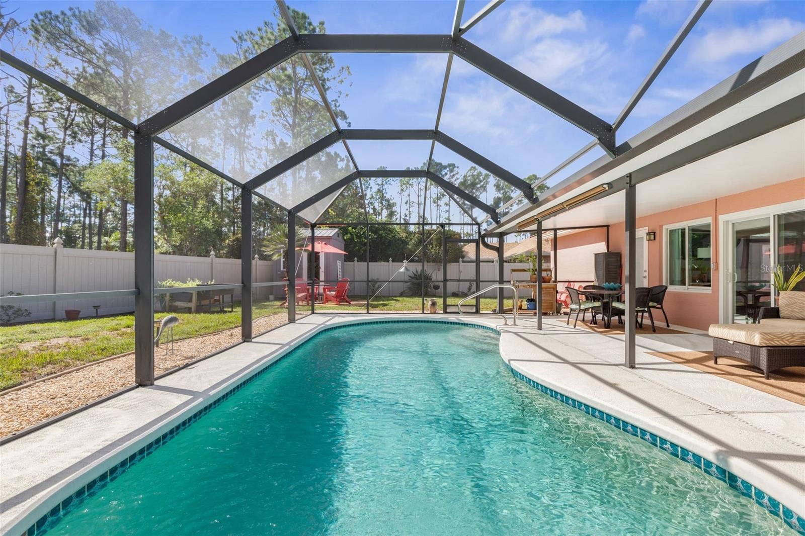 Forget the crowded beaches and packed resorts! Enjoy the freedom of your own screened pool, where spontaneous swims and leisurely afternoons are always on the agenda.