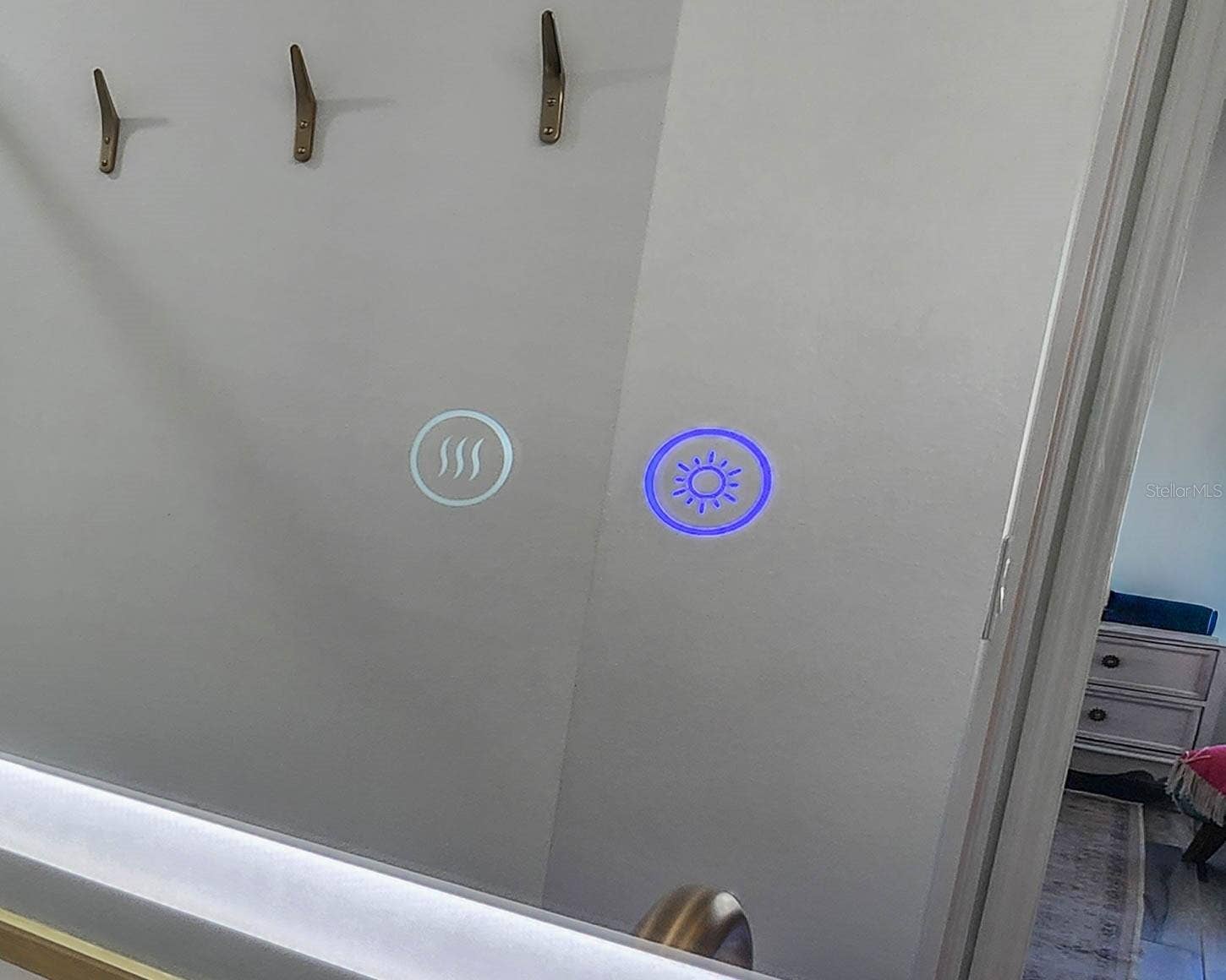 118 FERNDALE LANE, Palm Coast, FL 32137 Lighted anti-fog mirrors