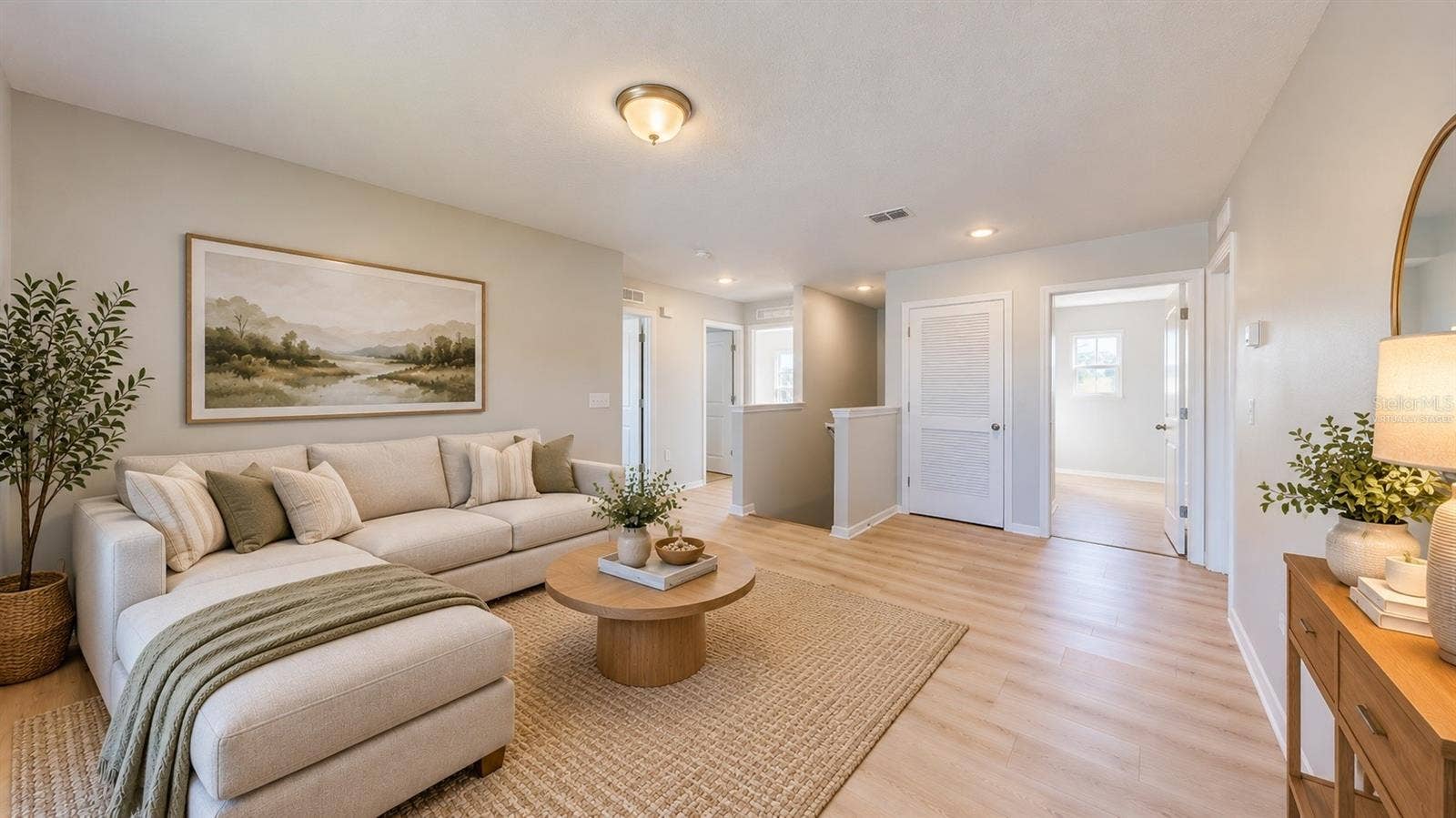 Virtually staged. Your Space, Your PossibilitiesMovie nights, game nights, or a quiet place to unwind. This versatile loft adds another dimension to everyday living.