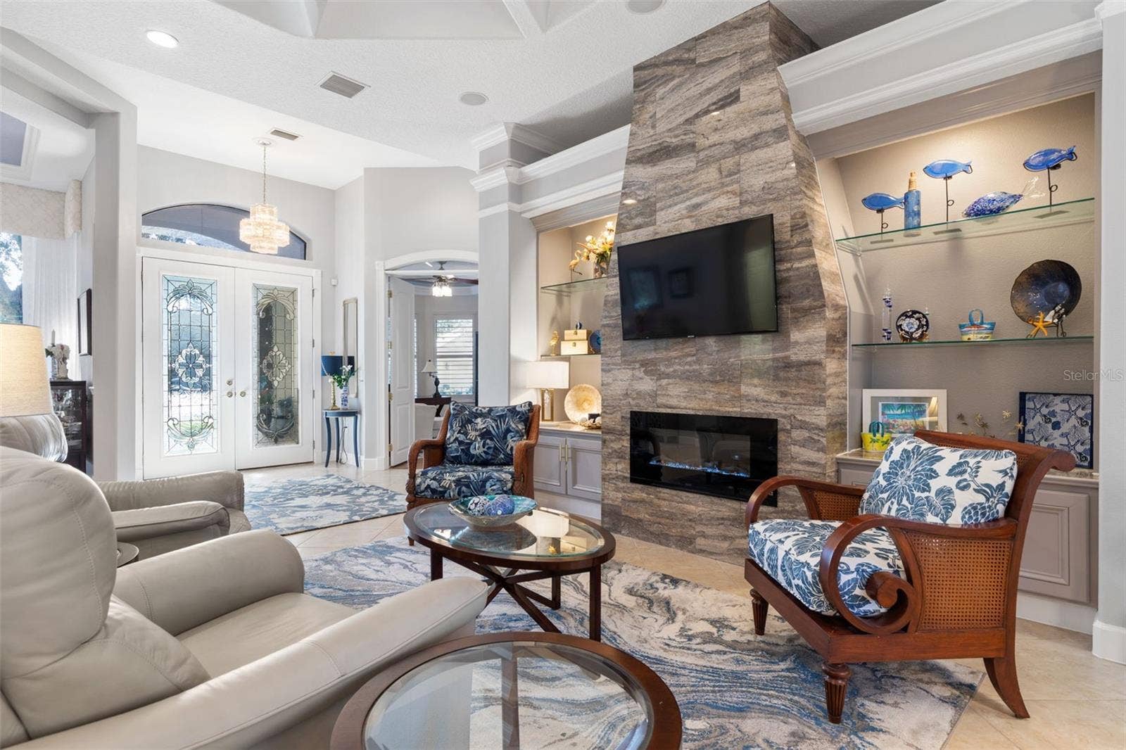 47 EASTLAKE DRIVE, Palm Coast, FL 32137 Great Room w/ Electric Fire Place