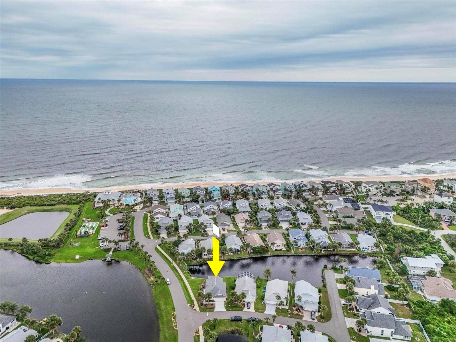 50 MEDFORD DRIVE, Palm Coast, FL 32137 Aerial view to beach