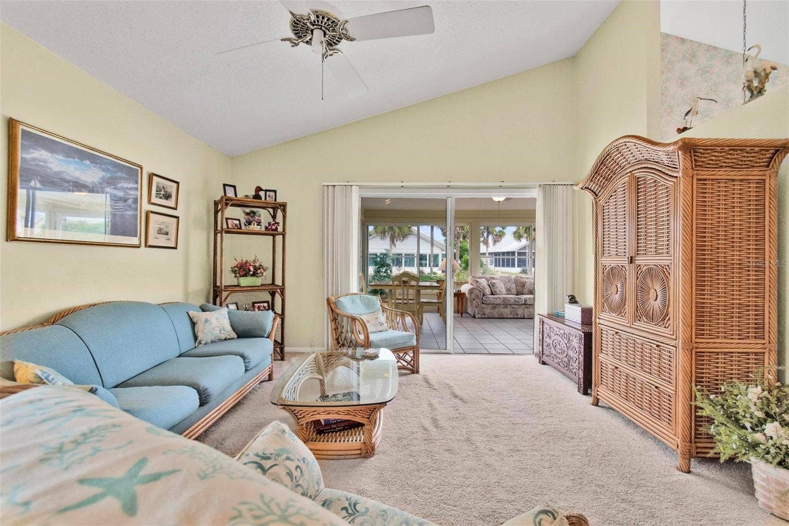 50 MEDFORD DRIVE, Palm Coast, FL 32137 Living room with view of the canal