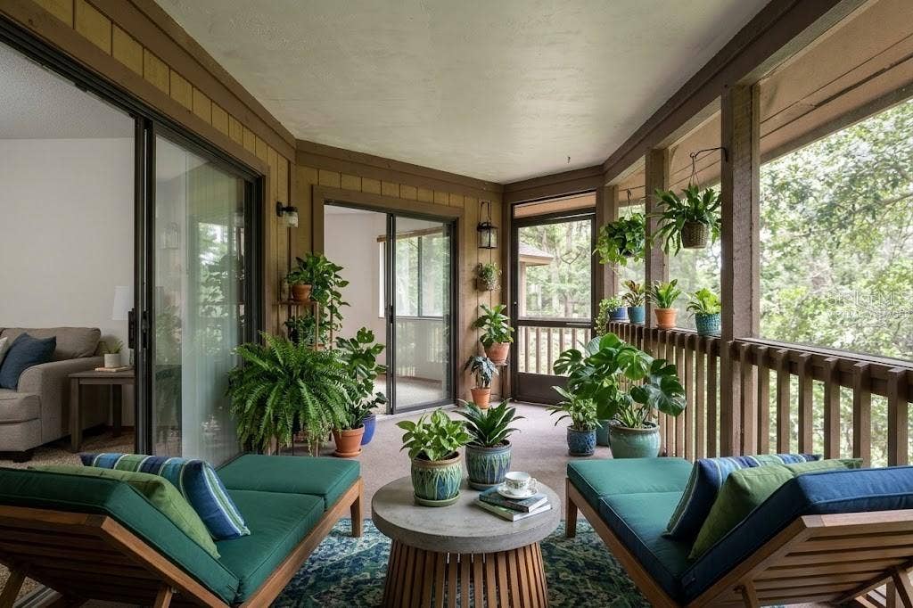 VIRTUALLY STAGED: Screened Patio