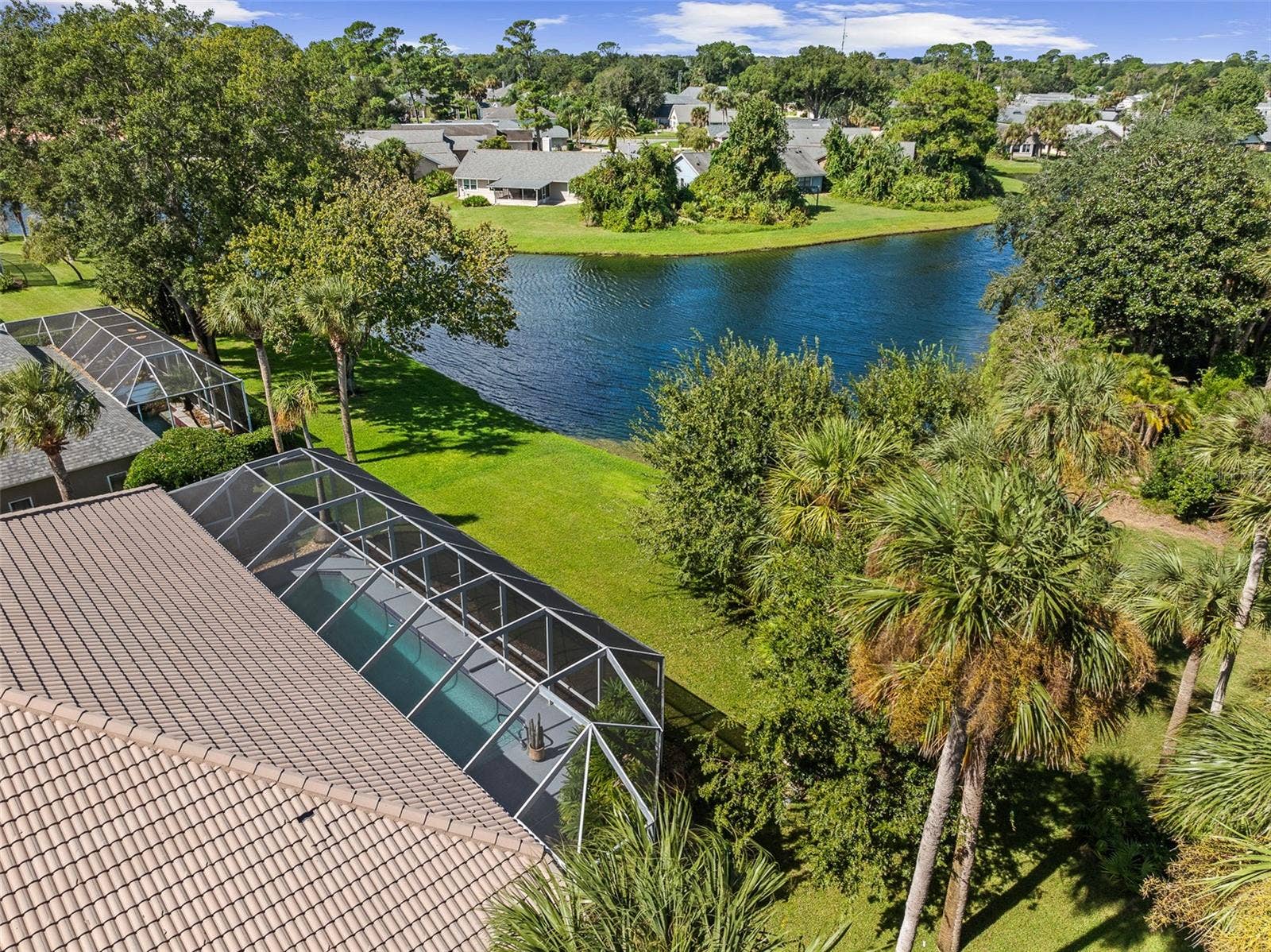 993 MORI COURT, Port Orange, FL 32127 Backyard Drone View